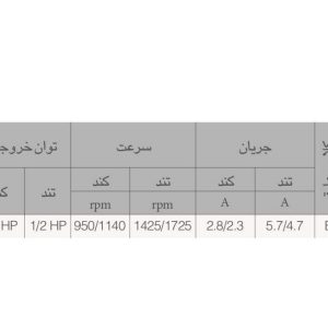 الکترو موتور کولر آبی الکتروژن مدل 1/20 دو سر شفت