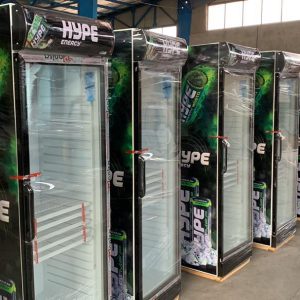 یخچال ایستاده ویترینی و فروشگاهی مدل هایپ hype با عرض 60 سانتی متر