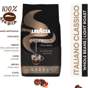 قهوه با دانه کامل بو داده لاوازا اسپرسو ایتالیانو کلاسیکو 1 کیلوگرم